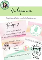 Vorschau - Poster - Ruhepause - Türschild und Plakat - Deckblatt