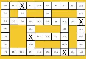 Vorschau - Arbeitsblätter - Brettspiel- Subtrahieren bis 20 - Seite 1