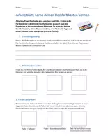 Vorschau - Arbeitsblätter - Lerne deinen Deckfarbkasten kennen – Arbeitsblatt (2 Seiten) - Seite 1