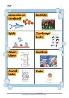 Vorschau - Arbeitsblätter - Unterwasserwelt im Kindergarten Thema Meer Projekt Meerestiere Kita - Seite 1