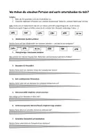 Vorschau - Arbeitsblätter - Parteien kennenlernen - Worin unterscheiden sich die Parteien? - Deckblatt