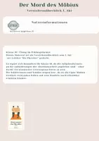 Vorschau - Arbeitsblätter - Der Mord des Möbius - Leseverständnis zum 1. Akt (Die Physiker) - Seite 1