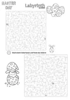 Vorschau - Arbeitsblätter - Labyrinth - Frühling/ Ostern - Seite 2