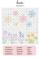 Voorbeeld - woordzoeker en kruiswoordraadsel lente/pasen - Pagina 2