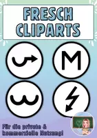Vorschau - selbst erstellte Cliparts/Grafiken - FRESCH - Cliparts (4 Cliparts) - Deckblatt