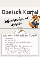 Vorschau - Arbeitsblätter - Stolperwörterkartei Leseförderung Klasse 1/2 Abschreiben - Seite 3
