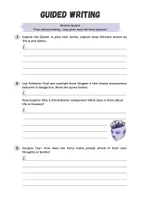 Vorschau - Arbeitsblätter - Guided Writing - Teaching Material for 1984 Part 1 Chapter 6 - Novel by George Orwell - Seite 1