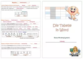 Vorschau - Merkblätter - Merkheft zur Tabelle in Word JGST 7 bis 9 - Seite 3