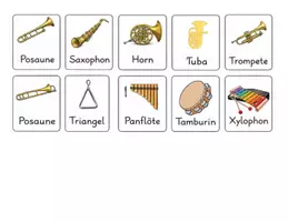 Vorschau - Bildkarten - Musikinstrumente – DaZ Material für die Grundschule - Deckblatt