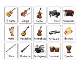 Vorschau - Bildkarten - Musikinstrumente – DaZ Material für die Grundschule - Seite 1