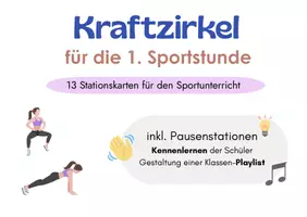 Vorschau - Stationenlernen - Stationskarten Kennenlernzirkel - Deckblatt
