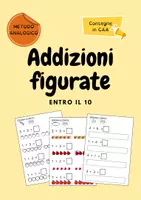 anteprima - Esercizi - Addizioni figurate entro il 10 - Pagina di copertina