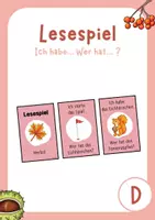 Vorschau - Spiele - Lesespiel "Ich habe... Wer hat...?" - Herbst - Deckblatt