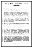 Vorschau - Stundenentwürfe - Sachtext - Freitag, der 13. - Textarbeit - Leseverstehen - Seite 3