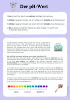 Vorschau - Arbeitsblätter - Indikator und pH-Wert - Deckblatt