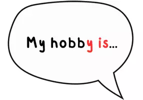 Vorschau - Präsentationen/Tafelbilder - What is your hobby? My hobby is... Speechbubbles - Deckblatt