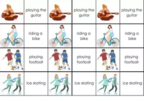 Vorschau - Arbeitsblätter - Paare-Spiel hobbies - Deckblatt