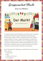 Vorschau - Fördermaterial/Inklusion - Gruppenarbeit zum Thema Markt - Arten von Märkten - Deckblatt