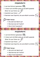 Vorschau - Fördermaterial/Inklusion - Gruppenarbeit zum Thema Markt - Arten von Märkten - Seite 1