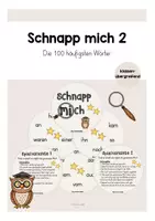 Vorschau - Spiele - Schnapp mich 2 - Die 100 häufigsten Wörter - Deckblatt
