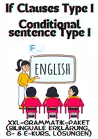 Vorschau - Unterrichtsreihen - If Clauses Type 1 conditional sentences: XXL-Grammatik-Paket (Bilinguale Erklärung, G- & E-Kurs, Lösungen) - Deckblatt