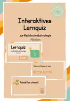Vorschau - Präsentationen/Tafelbilder - Rechtschreibstrategie Ableiten - Interaktives Lernquiz - Deckblatt