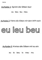 Vorschau - Arbeitsblätter - Leseförderung 1. Klasse – Zwielaut Eu; eu - Seite 2