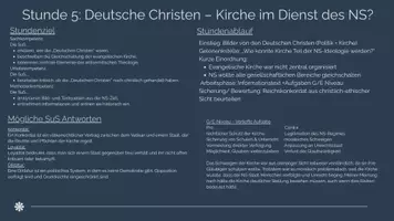 Vorschau - Stundenentwürfe - Anpassung und Widerstand - Deutsche Christen - Seite 1