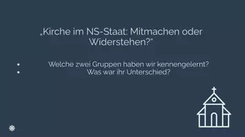 Vorschau - Stundenentwürfe - Kirche im NS Staat - Anpassung oder Widerstand? (7) - Seite 2