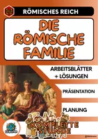 Vorschau - Stundenentwürfe - Die Römische Familie + Leben der Sklaven - Deckblatt