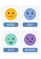 Vorschau - Fördermaterial/Inklusion - Gefühle & Emotionen Flashcards (ENG) – 12 Bildkärtchen für sozial-emotionales Lernen, Morgenkreis. Sprachförderung & Englisch als Zweitsprache. - Seite 3