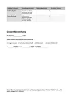 Vorschau - Arbeitsblätter - Bewertungsbogen zum Lesetagebuch "Nichts" (J. Teller) - Seite 1