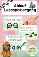 Vorschau - Poster - Lesespaziergang: Ablauf (Plakate) - Deckblatt