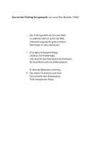 Vorschau - Arbeitsblätter - Naturgedichte - Klassenarbeit und Erwartungshorizont - Seite 1