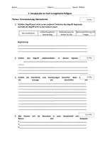 Vorschau - Klassenarbeiten - Probe Thema: Verantwortung übernehmen + Lösung - Deckblatt