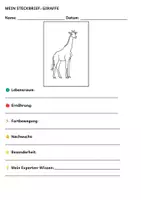 Vorschau - Arbeitsblätter - Arbeitsblätter & Steckbriefe: Tiere der Savanne (24 Tiere + Quiz) - Seite 3