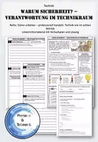 Vorschau - Stundenentwürfe - Unterrichtsreihe Sicherheit im Technikraum für Klasse 7/8 - BUNDLE - Materialpaket (differenziert) - Seite 1
