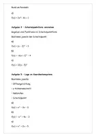 Vorschau - Arbeitsblätter - Parabeln Nullstelle Scheitelpunkt Lage Aufgaben mit Lösung - Seite 3