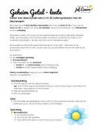 Voorbeeld - Lente - Bundel - Geheim Getal - Kleurenspel- Telrij t/m 20 (cijfersymbolen) - Pagina 2