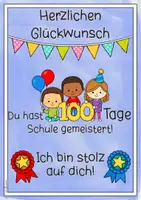 Vorschau - Poster - 100 Tage Schule I 100 Tage Schulkind I Urkunde - Seite 3