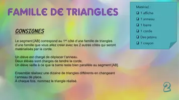 Aperçu - Apprentissages en autonomie - Ateliers - Les triangles (géométrie dynamique) - Page 2