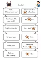 Vorschau - Arbeitsblätter - Dialogue At the Cafe SPEAKING ENGLISH - Seite 3
