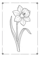 Vorschau - Mal- und Bastelvorlagen - Frühlingsblumen Ausmalbilder - Seite 1