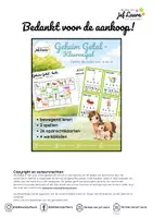 Voorbeeld - Lente - Geheim Getal - Kleurenspel - Tafel van 5 en 6 - Pagina 1