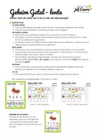 Voorbeeld - Lente - Geheim Getal - Kleurenspel - Tafel van 5 en 6 - Pagina 3