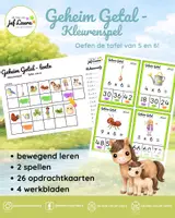 Voorbeeld - Lente - Geheim Getal - Kleurenspel - Tafel van 5 en 6 - Voorblad
