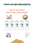 Vorschau - Arbeitsblätter - Stoffe und ihre Eigenschaften - 1A Was ist ein Stoff? Was ist eine Eigenschaft? - Deckblatt