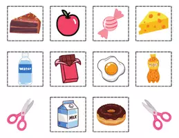 Aperçu - Feuilles d'exercices - Dental Health Sorting Activity – Healthy or Unhealthy | MS–GS–CP - Page 1
