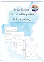 Vorschau - Fördermaterial/Inklusion - Mathe Miniheft Vorläuferfähigkeiten Schwungübung - Deckblatt