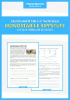 Vorschau - Arbeitsblätter - Technik - Monostabile Kippstufe - Deckblatt